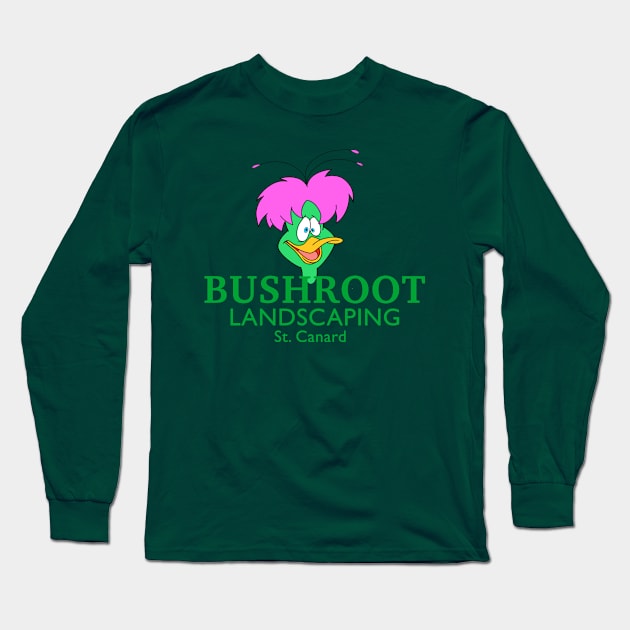 Bushroot Landscaping Long Sleeve T-Shirt by Nick Mantuano Art